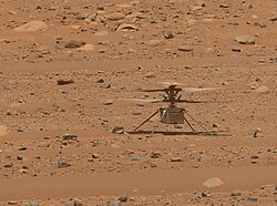 NASA's Ingenuity helicopter on Mars by Perseverance Mastcam-Z, Sol 768 (53475637956)