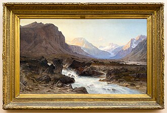 At Musée de Grenoble 2025 096 - Laurent Guetal, La Bérarde en Oisans et la vallée de la Pilatte, 1882