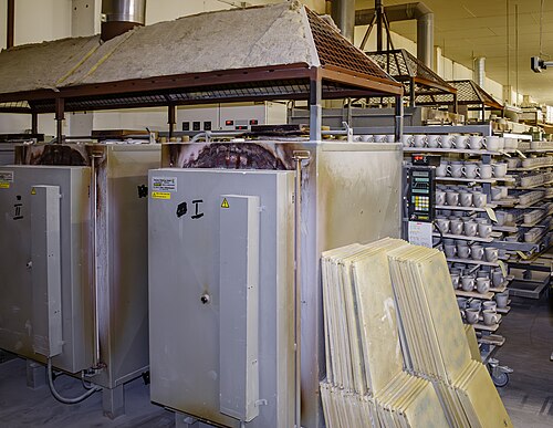 Electric kilns in the former Carstens Keramik Rheinsberg GmbH manufactory