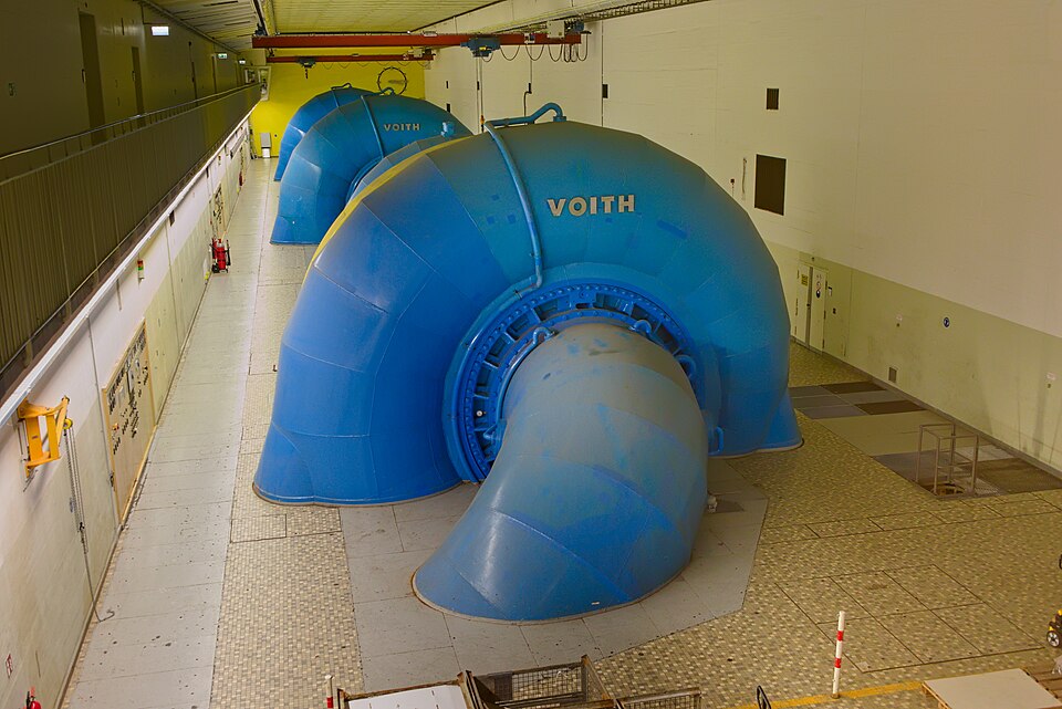 Turbines of the Geesthacht pumped storage power plant, Geesthacht, Germany